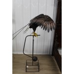 Aigle en métal qui bouge au vent - Décoration de jardin