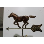 Girouette , girouette en cuivre cheval  collection chalet