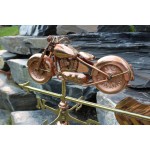 Girouette en cuivre moto collection chalet